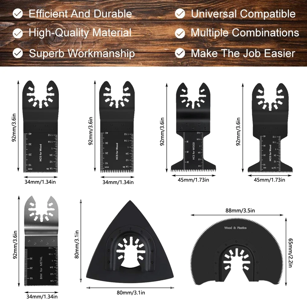 

23pcs/set Multifunctionele Blades Zaagbladen Voor quick assembly swing saw blade With Sandpaper Quick Swing Saw Blade Set