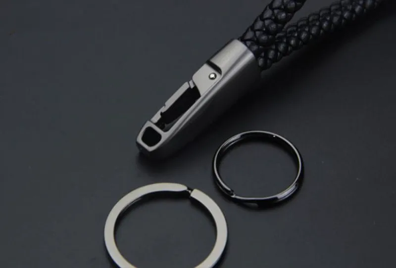 Лучший плетеный кожаный брелок ручной работы для мужчин ключей китайский