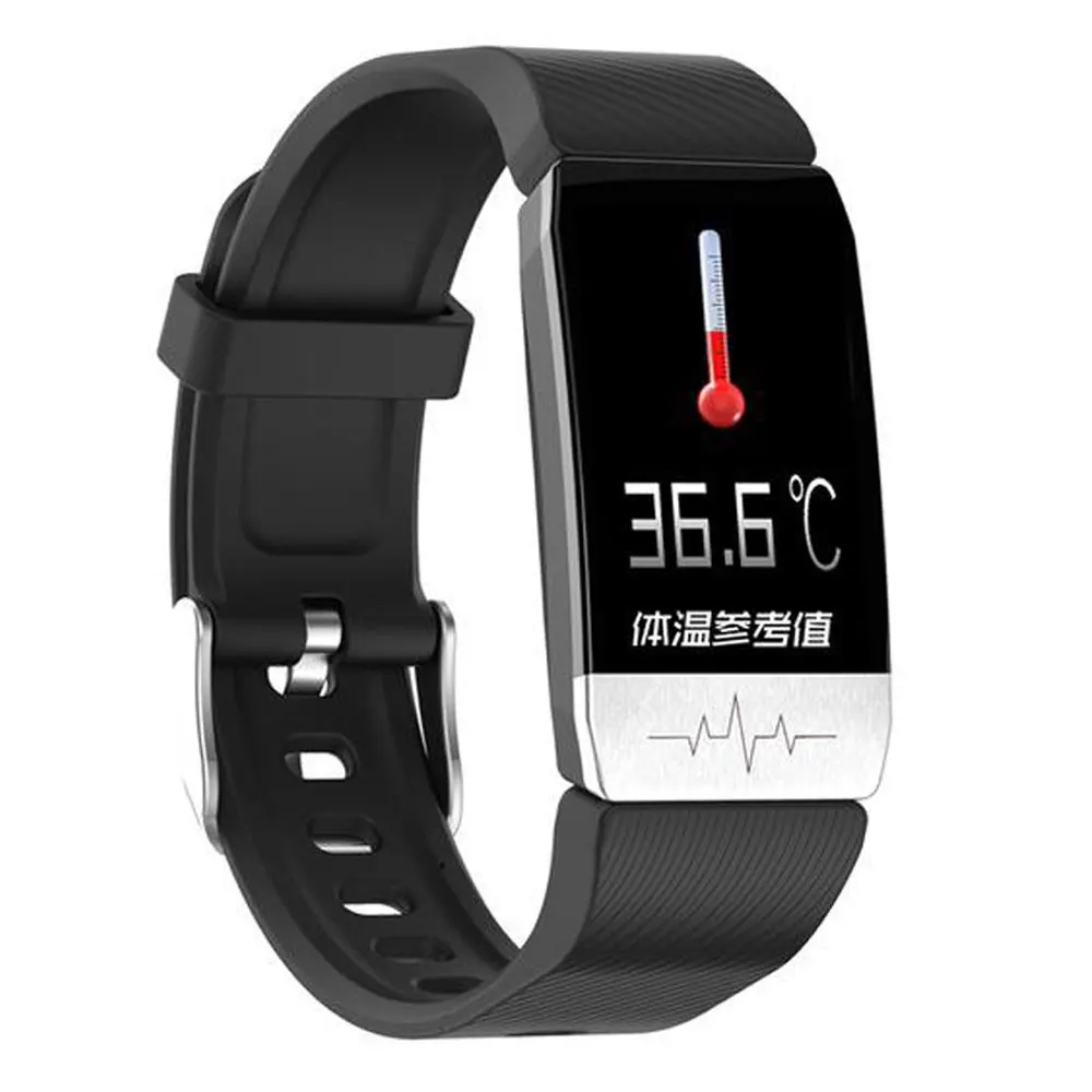

NEW Smart Bracelet Body Temperature Bracelet ECG Heart Rate Blood Pressure Oxygen Monitor Fitness For Men Women Smart Wristband