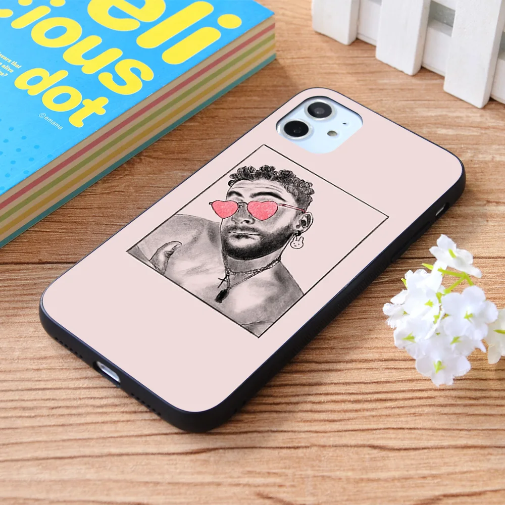 

For iPhone bad bunny Soft TPU border Apple iPhone Case