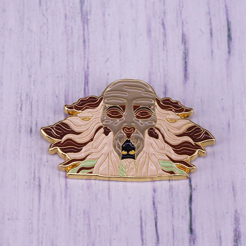 Статуя Слизерина эмалированная булавка Волшебная брошь коллекционный значок
