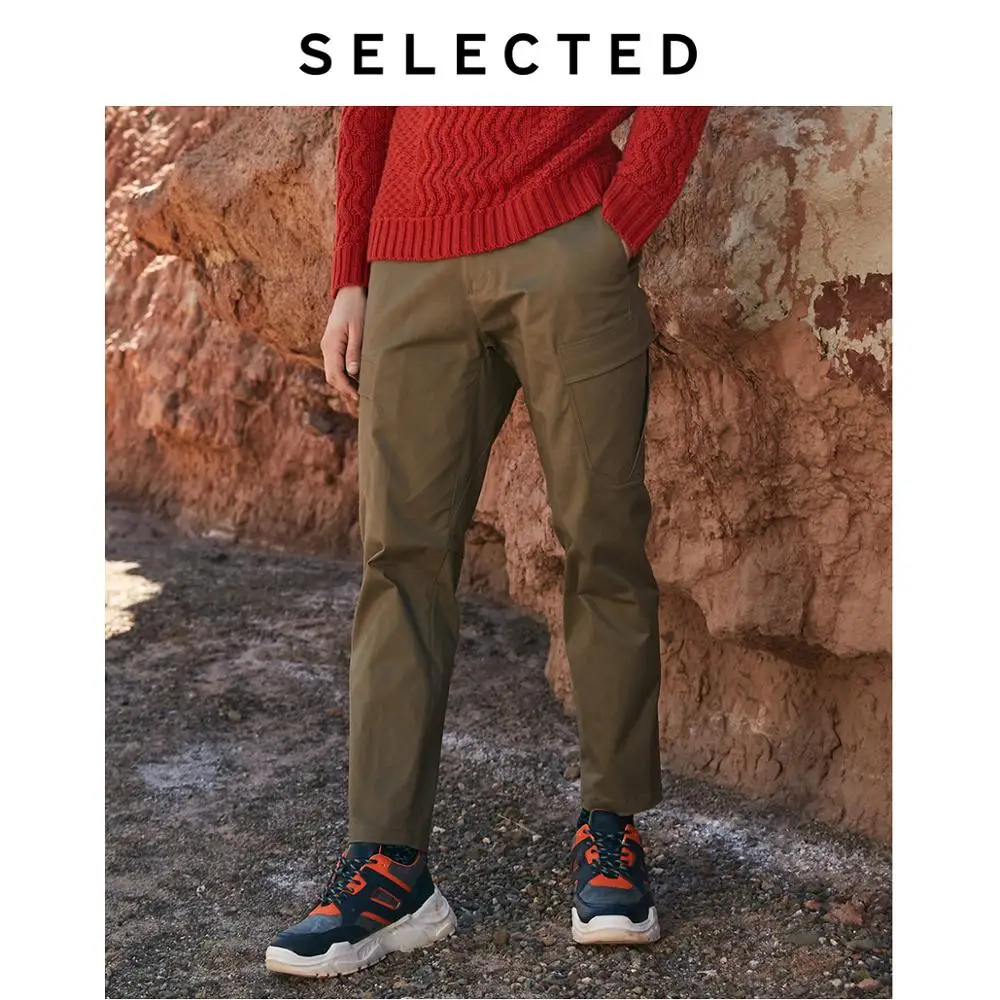 Избранные Осенние Новые однотонные рабочие брюки с несколькими карманами для