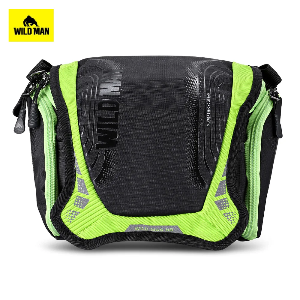 WILD MAN Водонепроницаемая велосипедная сумка большой емкости на руль переднюю