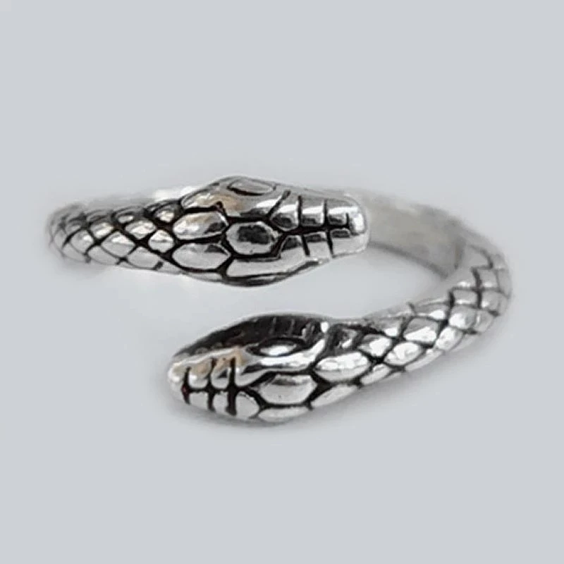 

Vintage Snake Rings for Women Simple Metal Women's Adjustable Engagement Ring 2021 New Arrivals Female Wedding Jewelry Gifts