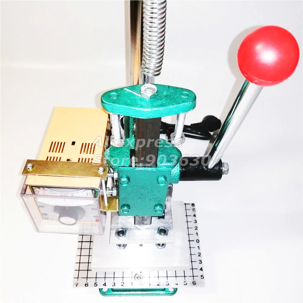 Ручная бронзовая машина для ПВХ карт кожи и бумаги|Эмбоссеры| |