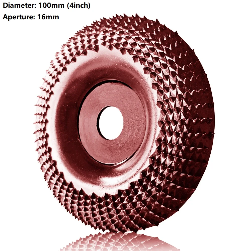 Angle Grinder Wheel Abrasive Disc 4 Inch  Wood Shaping Wheel Wood Grinding Shaping Disk Carving Rotary Tool