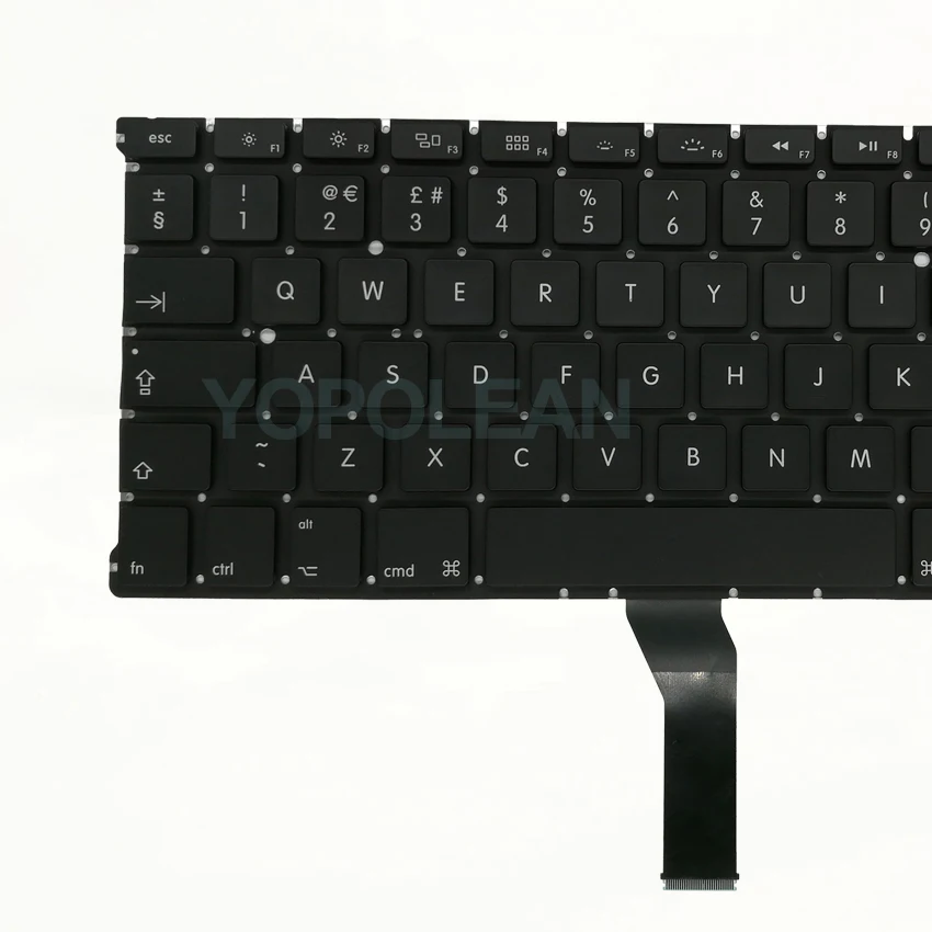 Новинка клавиатура A1369 A1466 для Macbook Air 13 дюймов с подсветкой английская раскладка 5
