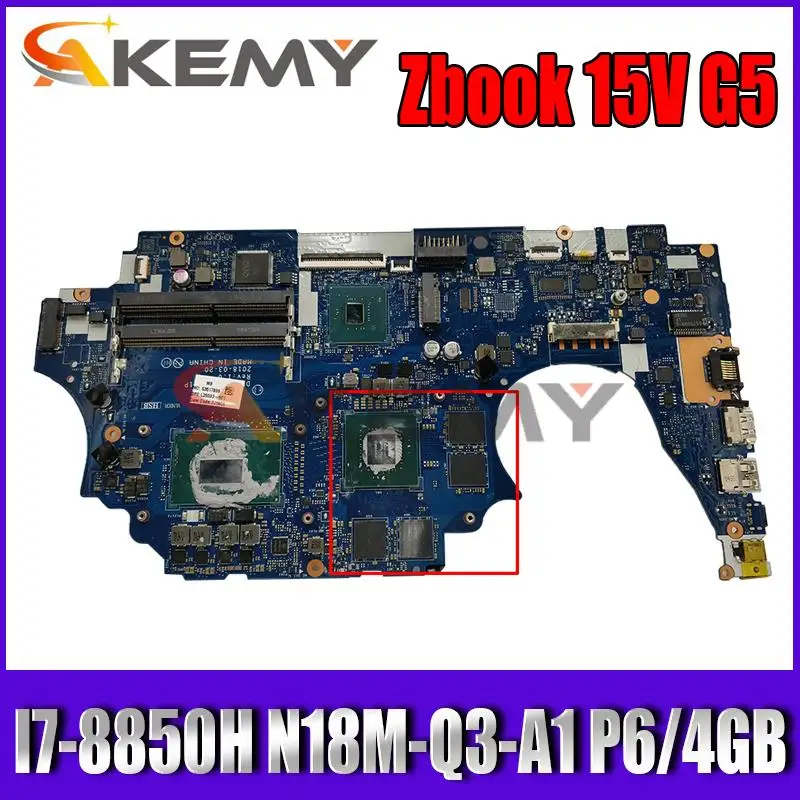 

Для ноутбука HP Zbook 15V G5, материнская плата L25093-001 DPF52, L25093-601 DDR4 SR3YZ LA-F851P P6/4GB 100% протестирована