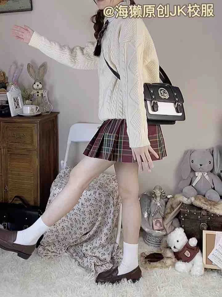 

Designer Japanese Jk Uniform Bag 2021 New Designer Handbags Portable Diagonal Small College All-match Female Leather Messenger B