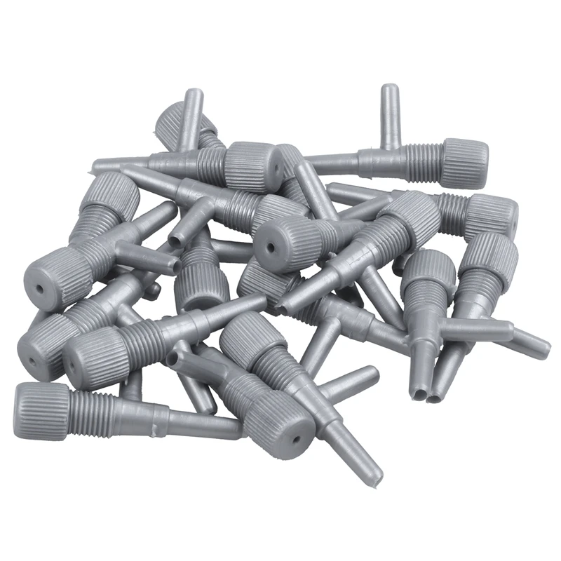 HOT-Aquarium Fish Oxygen Air Line Tubing Flow Control Valve 20 Pcs Gray | Дом и сад