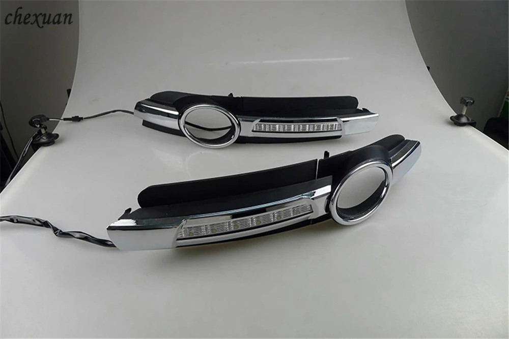 CSCSNL2PCS для AUDI A6 C6 2005 2006 2007 2008 светодиодный DRL Габаритные огни дневного света