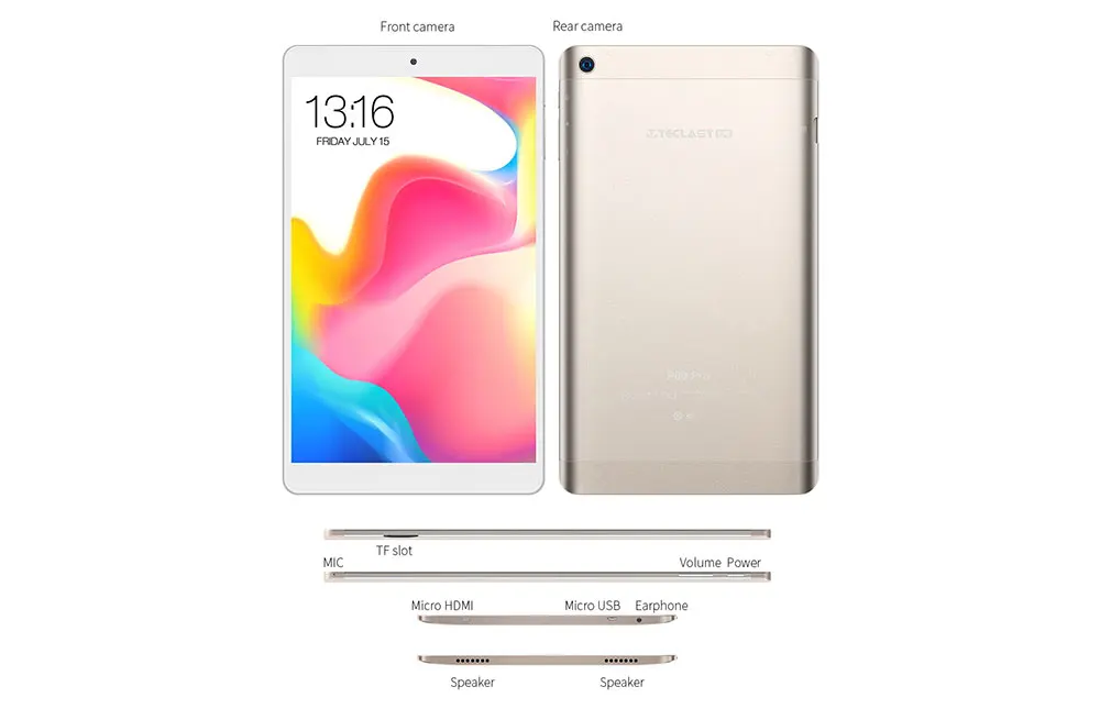 Teclast P80 Pro 3 ГБ ОЗУ 32 Гб ПЗУ 8 дюймов Android 7,0 MTK8163 четырехъядерный 1,3 ГГц планшетный ПК Двойной WiFi Две камеры 1920*1200 gps