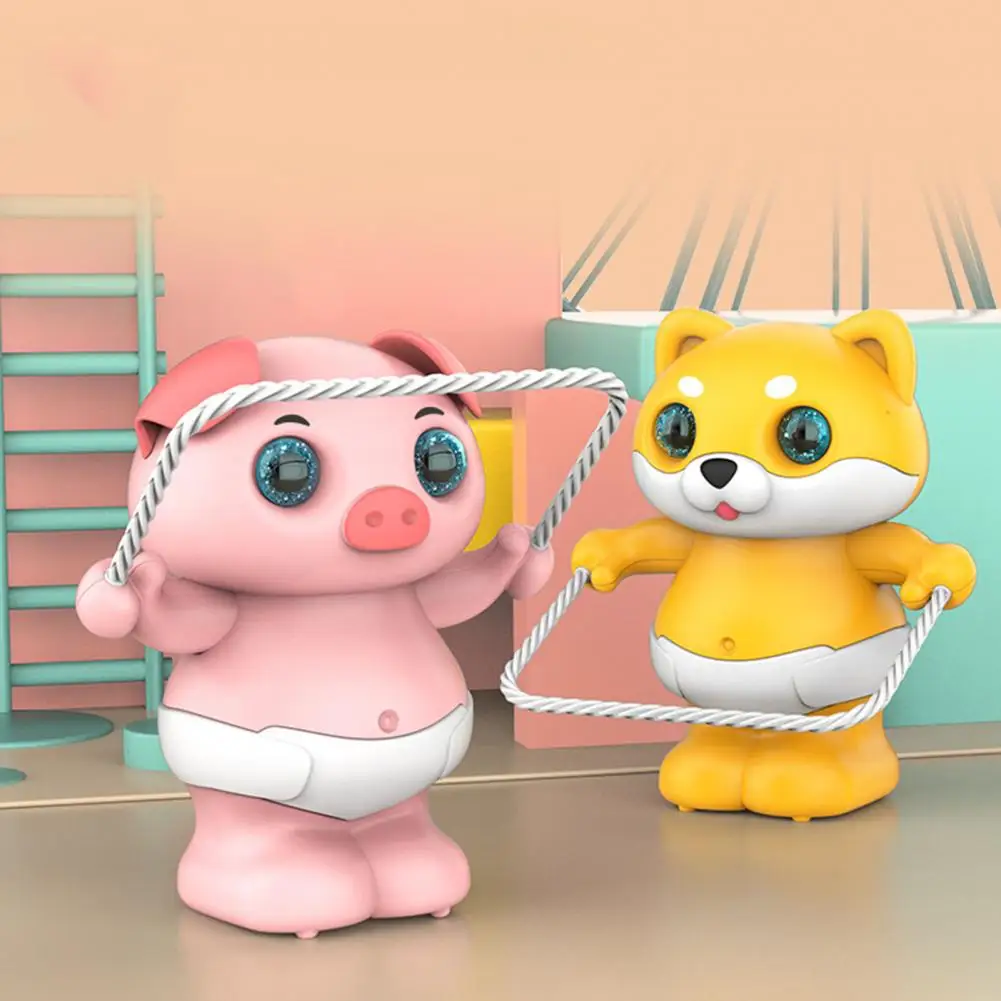 

Cute Music Light Skipping Dance Claping Hands Cartoon Electric Puppy Pig Toy