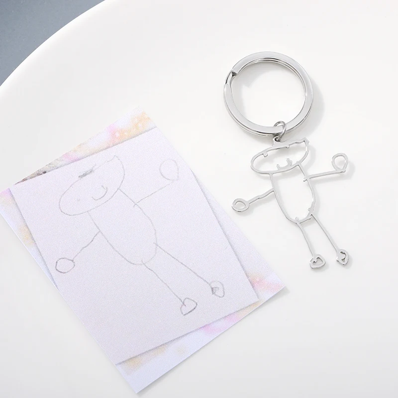 Заказной детский брелок для рисования художественный дизайн