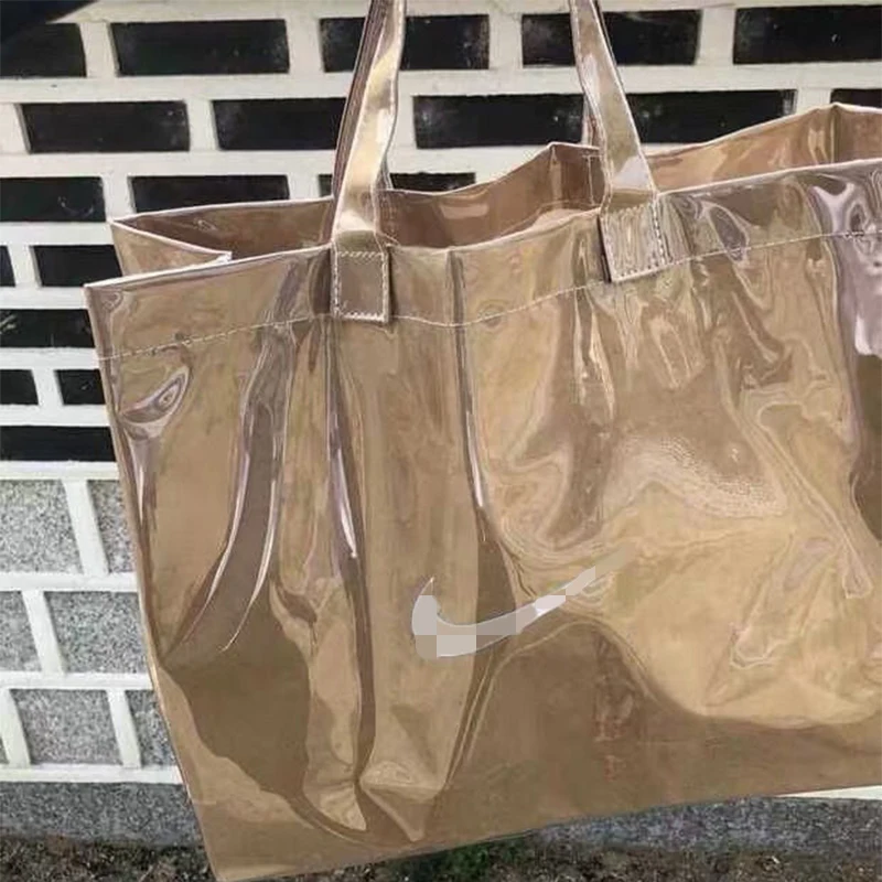 

Letter Women PVC Reusable Shopping Bag Clear Tote Bag Waterproof Beach Bag Women's Bag Eco Handbag Shoulder Bag Shopping Bag