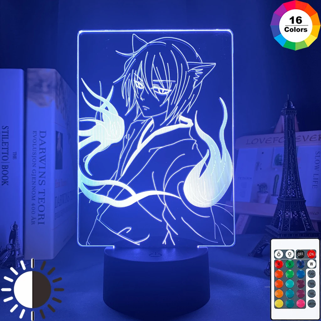 Светодиодный ночник аниме Kamisama Kiss Tomoe лампа для украшения дома акриловый 3d Love