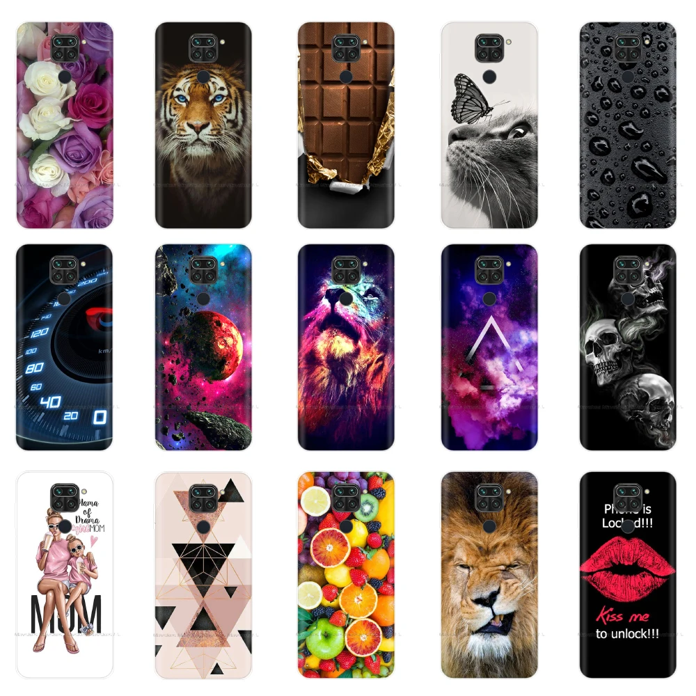 Мягкий чехол из ТПУ для Xiaomi Redmi Note 9 силиконовый телефона с рисунком 9S Pro Max задняя крышка чехол|Бамперы| |