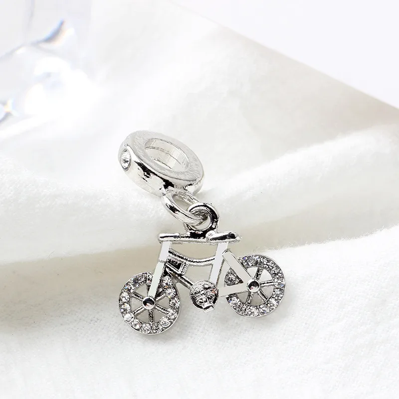 925 Стерлинговое серебро бусинки очаровательные милые короткие носки для малышей