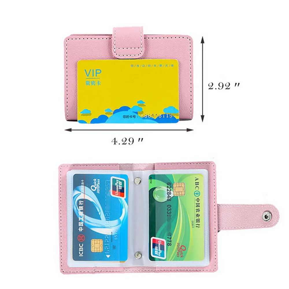 

Lady Cute Bank Card Holder Fashion Large-capacity Document Anti-degaussing Card Holder Wallet High Capacity Multiple Card Slots