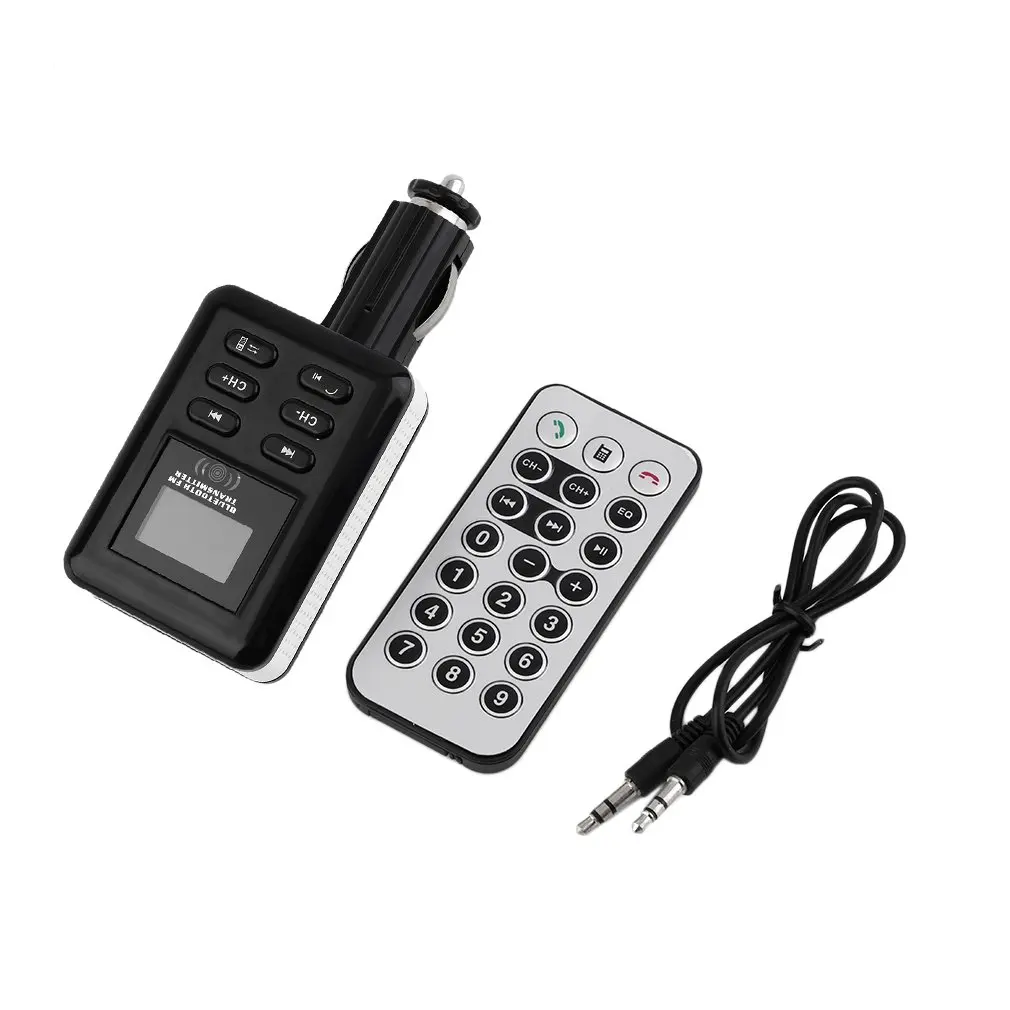 

Car FM Transmitter with Car Charger+Remote Controller +Audio Cable