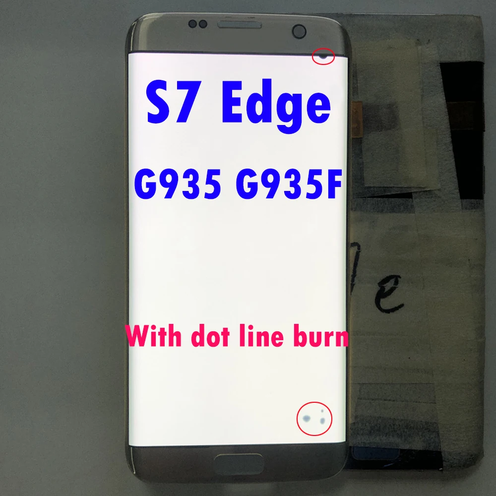 Оригинальный ЖК-дисплей для Samsung Galaxy S7 Edge G935 G935F с регулировкой сенсорного экрана -
