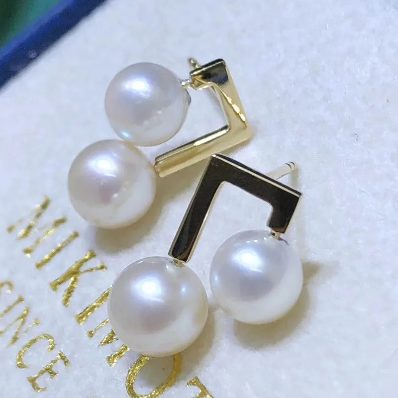 

Genuine 18K Yellow Gold Earrings Ear Hook Ear Line Earring Blank Bracket DIY For Women Earring Jewelry Accessories Bijoux