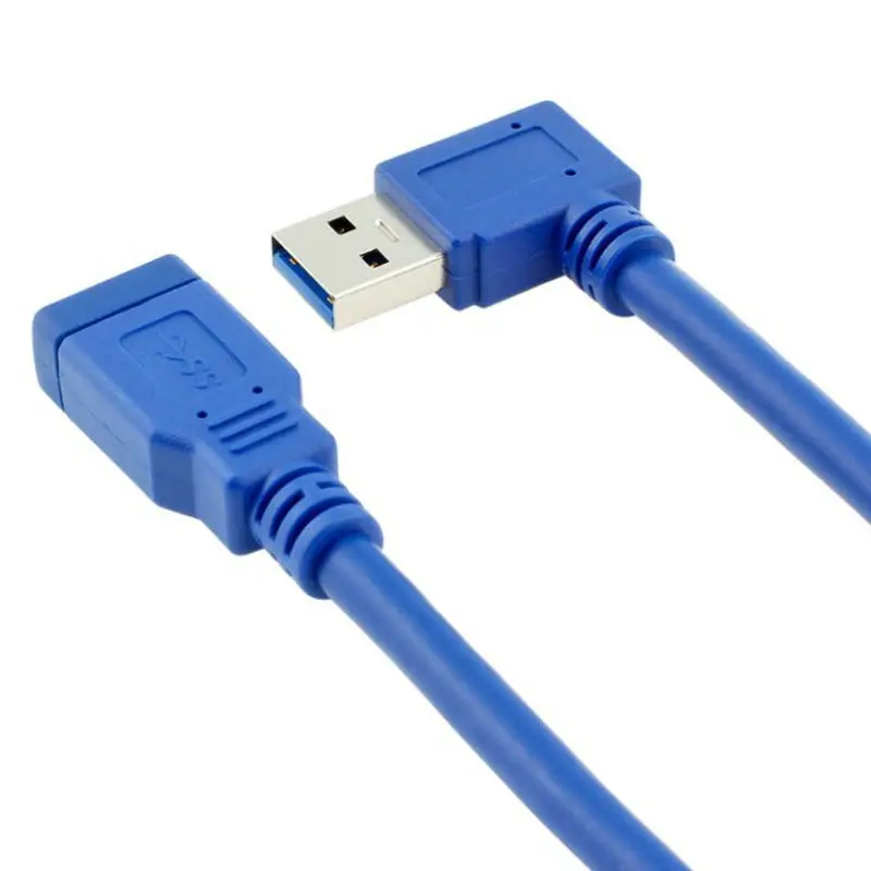 Суперскоростной Удлинительный кабель с прямым углом USB 3 0 штекер-гнездо |