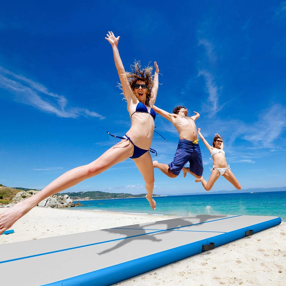 Новинка надувной гимнастический коврик для акробатики напольный воздушной