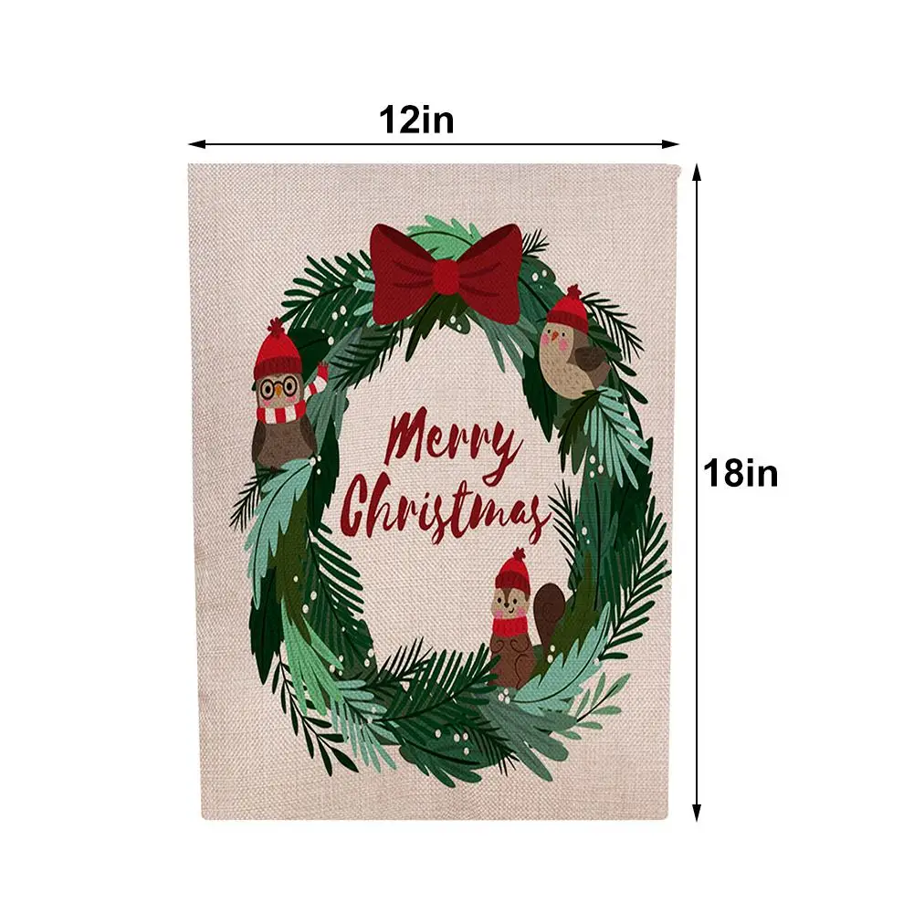 Приветственный сад флаг домашний двор декоративные рождественские забавные