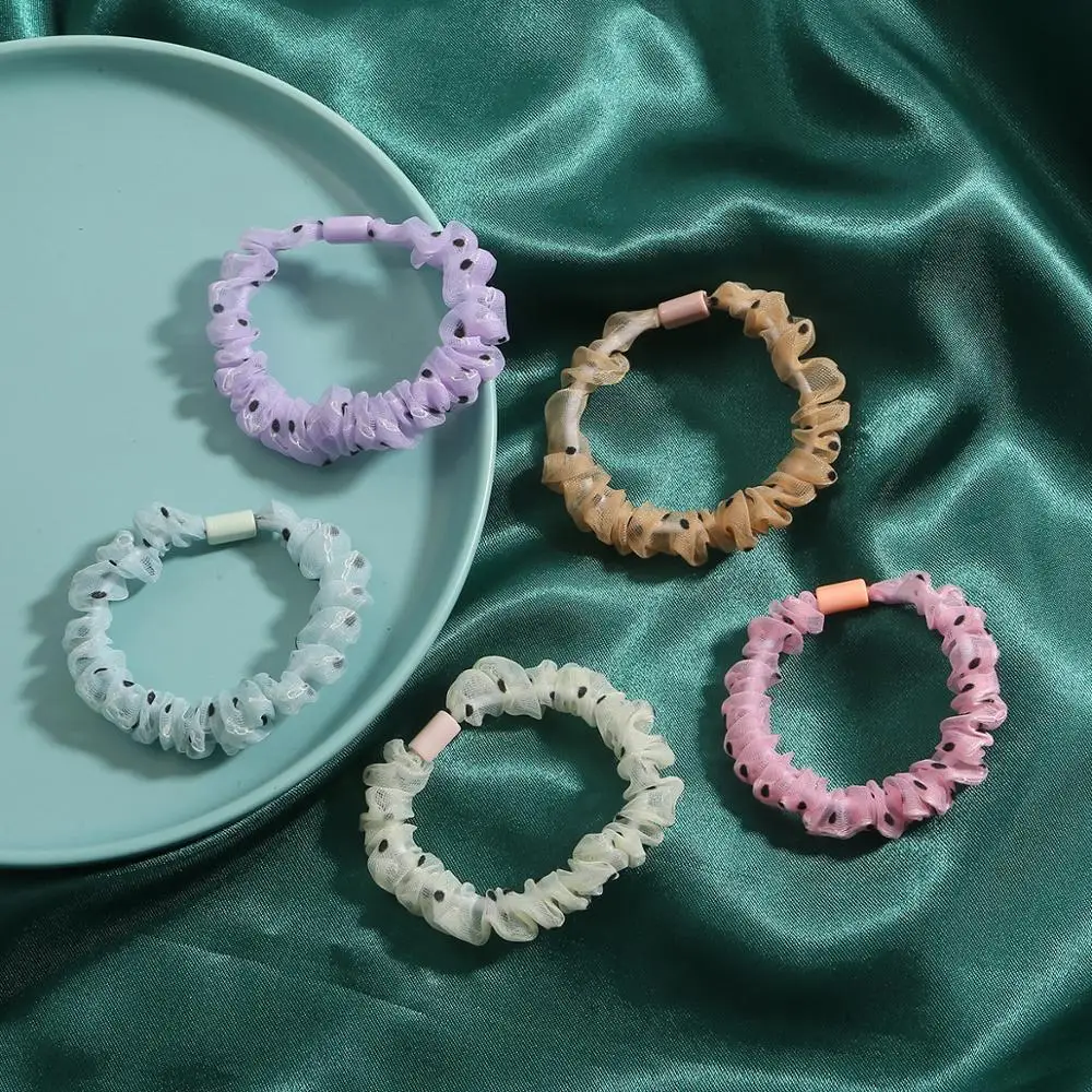 Шелковистые атласные резинки для волос женские эластичные супер фея маленькая