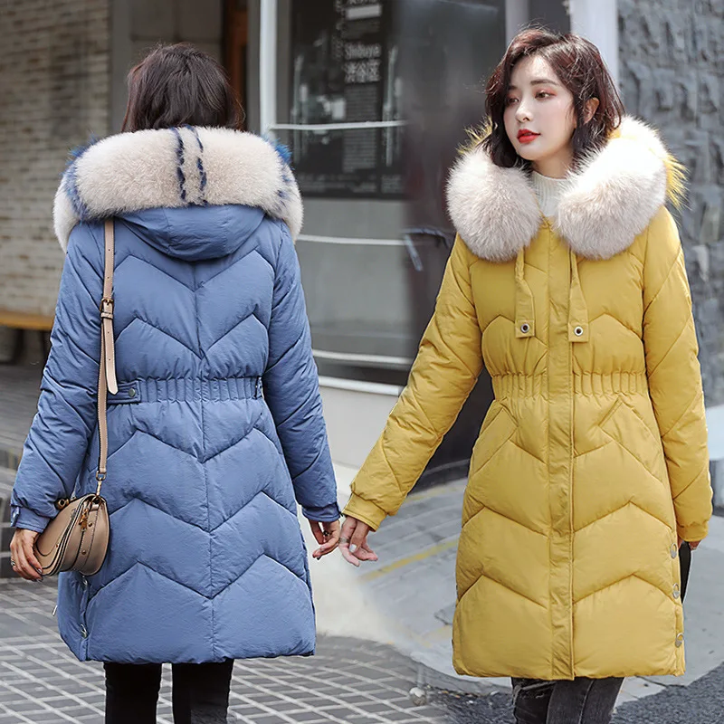 Новое поступление длинная парка женский пуховик с хлопковой подкладкой Толстая