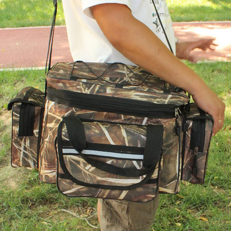 

Portable Waterproof Fishing Bag Large Capacity Multifunction Lure Fishing Tackle Pack Outdoor Shoulder Bags Tackle Storage Bag