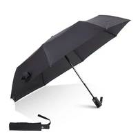 automatic rain and upf 50 sun umbrella black coating parasol anti uv 3 folding wind resistant auto luxury big windproof