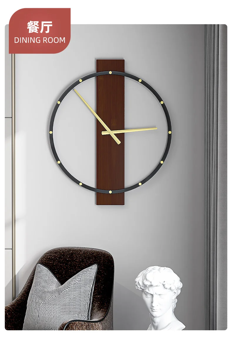 

Iron Modern Simple Wall Clock Nordic Design Electronic Wall Clock Living Room Battery Reloj Pared Clocks Wall Home Decor AA50WC
