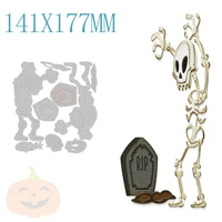 halloween skeleton metal cutting dies sets for craft making label scrapbooking greeting card album new arrival cutting dies