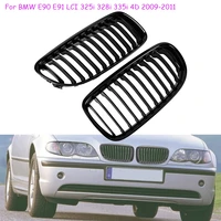 for bmw 3 series e90 e91 lci 325i 328i 335i 4d 2009 2010 2011 car parts front bumper kidney grille racing grill gloss black