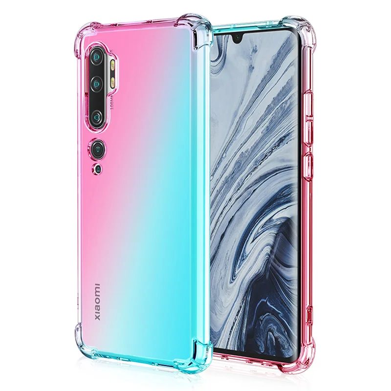 Цветной мягкий чехол с градиентом для Xiao mi Red mi Note 8T Note 8 Pro, противоударный чехол для mi Note 10 mi 9 Lite mi A3 CC9e Red mi 8 8A