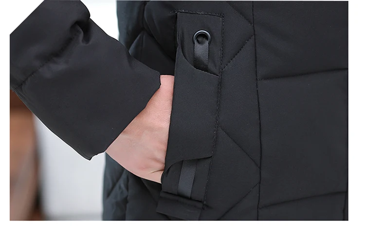 Women jacket winter female coat noble middle-aged cotton women's 2020 new solid color warm down jacket