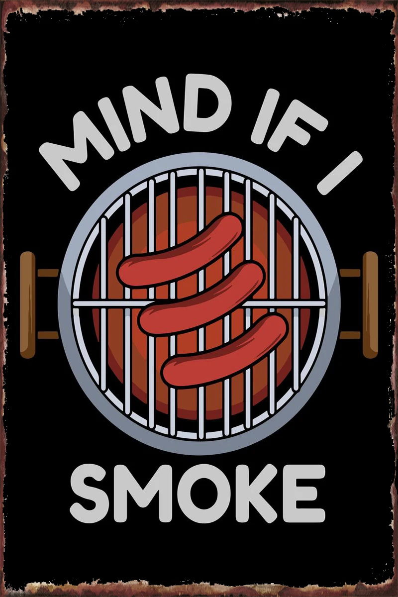 

Настенный декор для гриля, барбекю, гриля, приготовления пищи, украшение для комнаты, Ретро винтажный металлический знак, оловянные пластин...