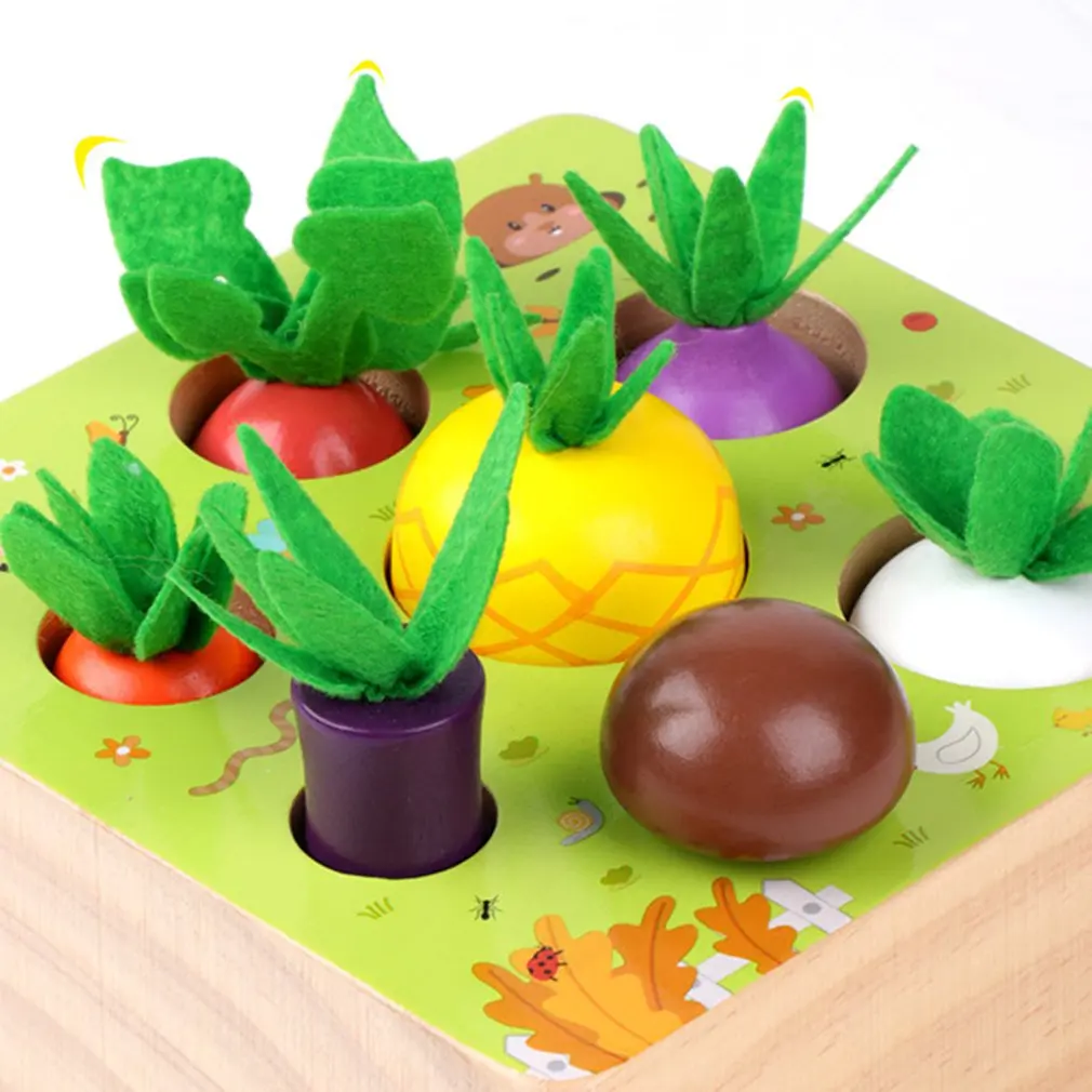 

Happy Farm Children's Simulation Pulling Carrot Vegetable Durable Toys Early Childhood Educational Toy Gift