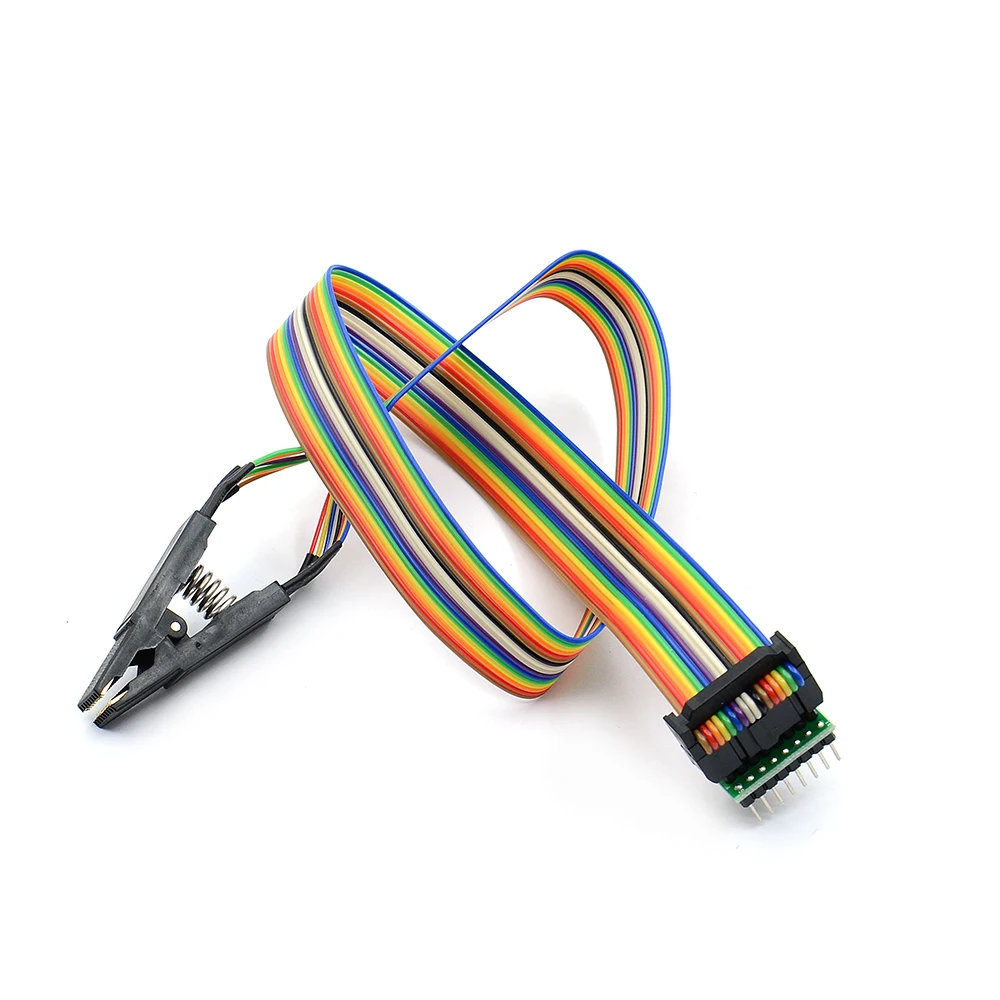 Микросхема для SOIC8 SOIC16 SOP8 тестовый зажим с кабелем SPI программатор BIOS