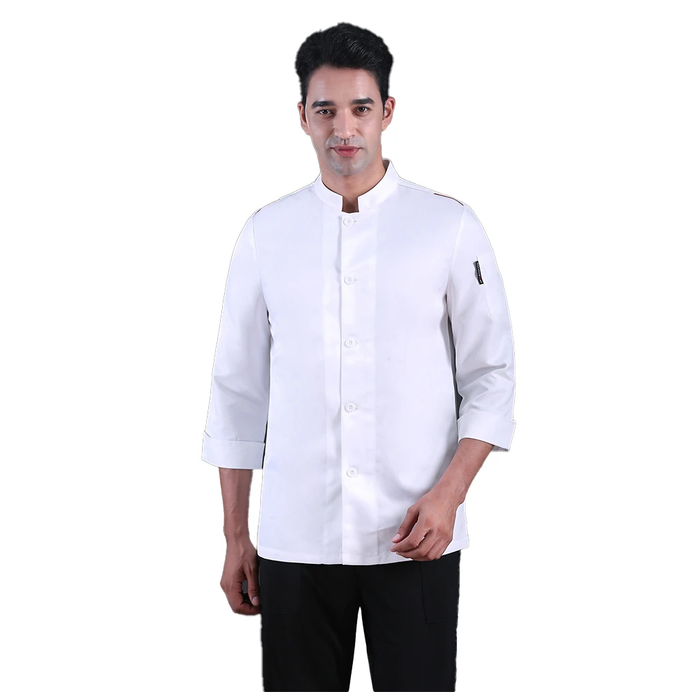 2020 с длинным рукавом шеф повара куртки для мужчин и женщин кухня ресторан пальто