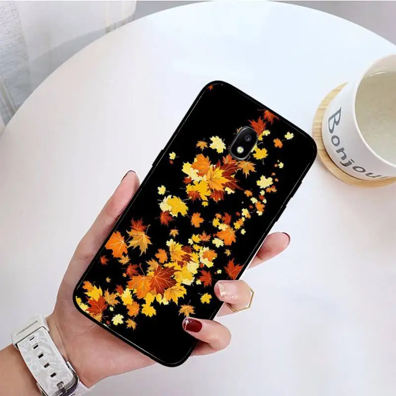 

YNDFCNB Autumn Maple Leaves Phone Case For Samsung Galaxy J7 PRIME J2Pro2018 J4 Plus J5 PRIME J6 J7 Duo Neo J737 J8