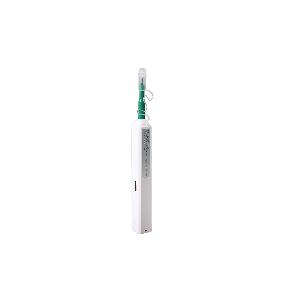 High Quality for LC/SC/FC/ST Fiber Optic Cleaner Connector One Click Tool 1.25mm/2.5mm Cleaning Pen 800+ Cleans