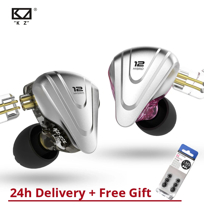 KZ ZSX 5BA + 1DD гибридные наушники HIFI металлические басовые можно использовать