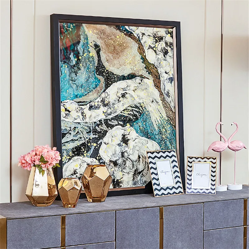 Скандинавская ваза из золотистого стекла маленькая свежая Цветочная композиция