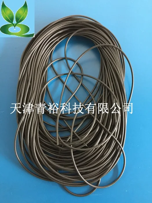 

Electromagnetic shielding material Conductive rubber strip hollow outer diameter 2.36 inner diameter 1.3 nickel carbon graphite