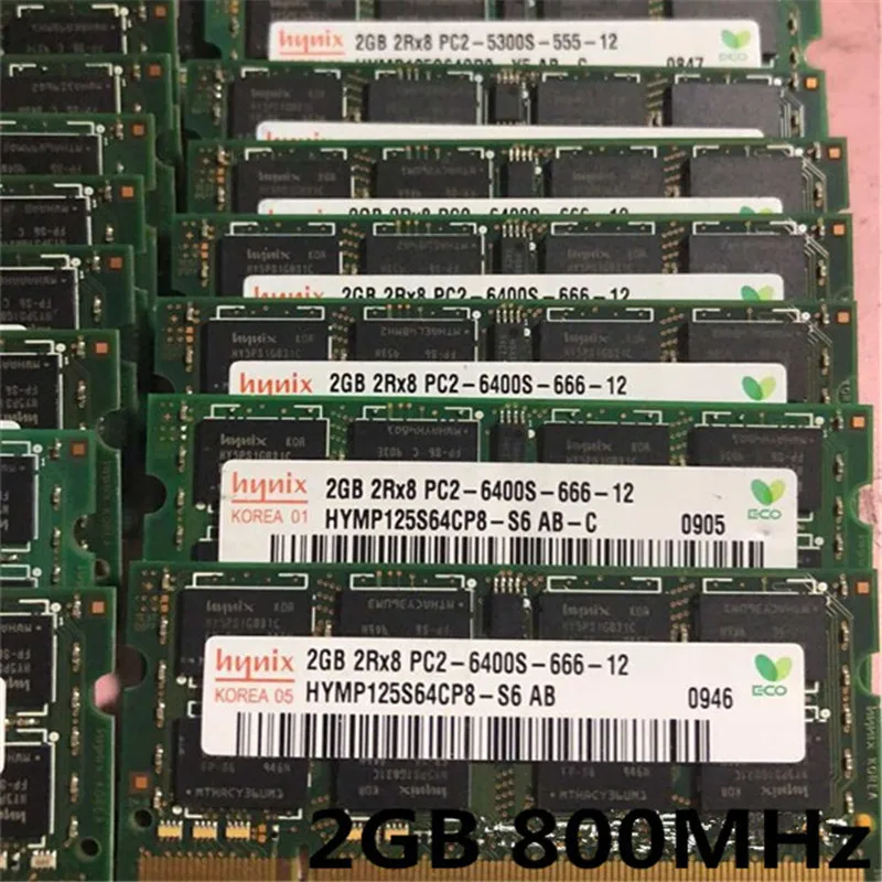Для ноутбука Hynix ddr2 2 ГБ 800 МГц RAM Гб 2Rx8 PC2 6400S 666 12 Память S DDR2 Гб|Оперативная память| |