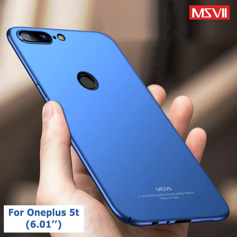 One plus 5 T Case Cover Msvii Slim Frosted Coque For Oneplus 5T Oneplus5 Hard PC Phone Cases |