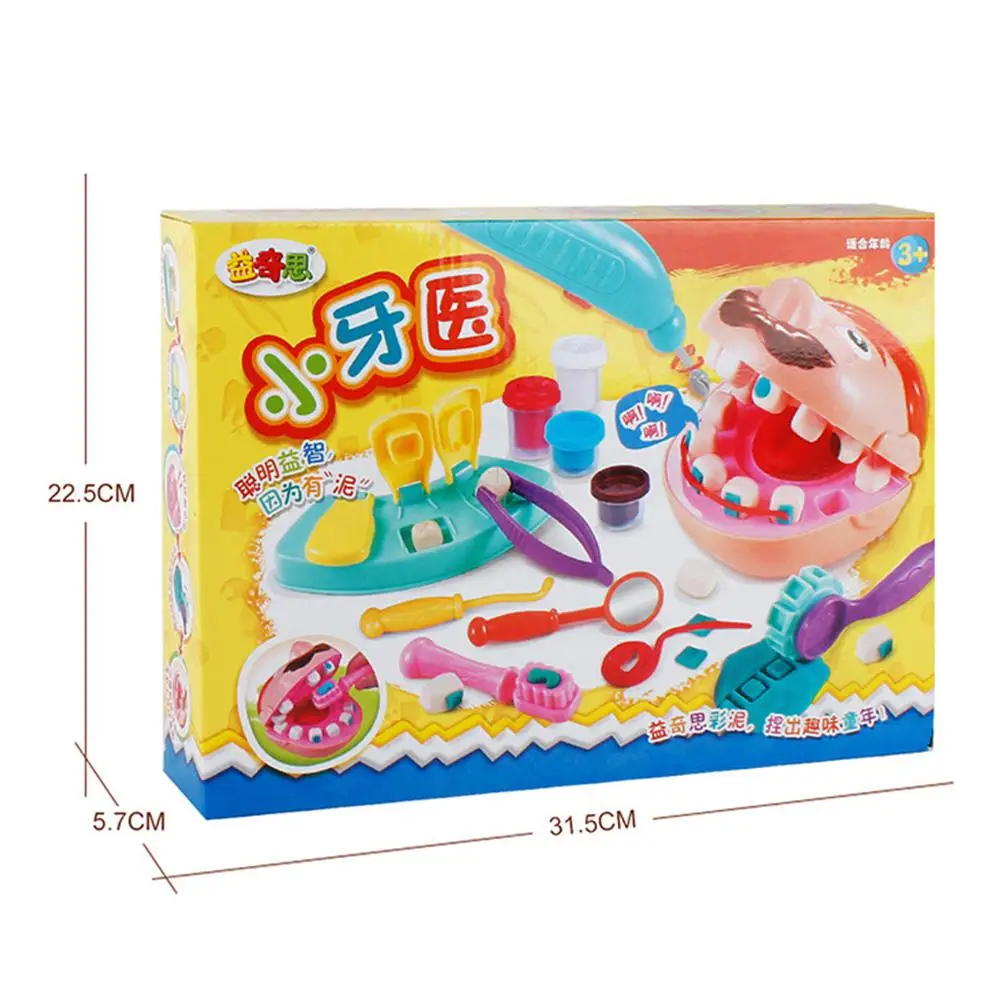 None Kids Pretend Role Play Dental Tooth Extraction Clay Mold Toy Plasticine Modeling Tool Kit | Игрушки и хобби